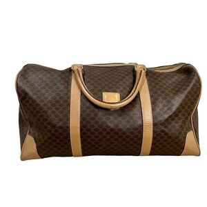 Authentic Celine Macadam Boston Triomphe Travel Bag, with COA